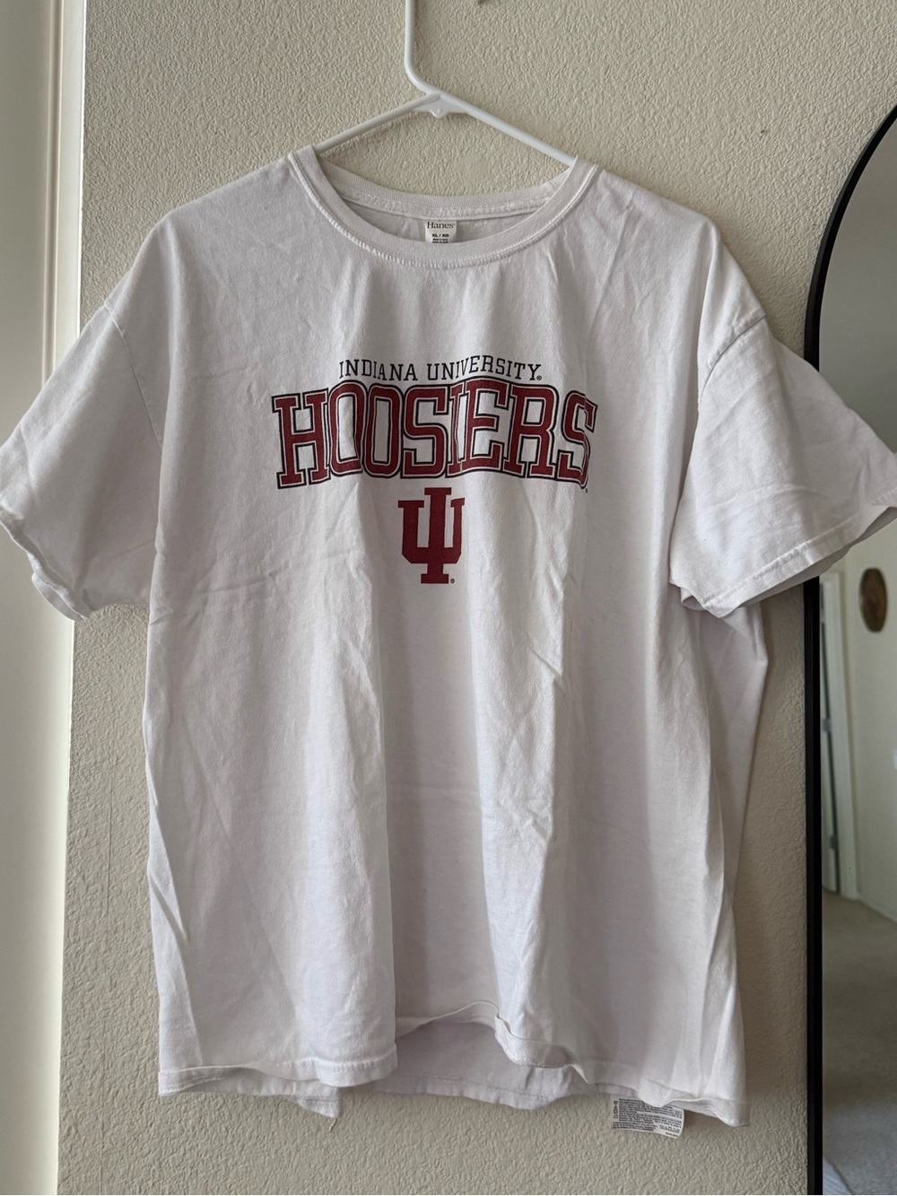 Indiana University Hoosiers White Logo T‑Shirt XL Hoosiers sports
